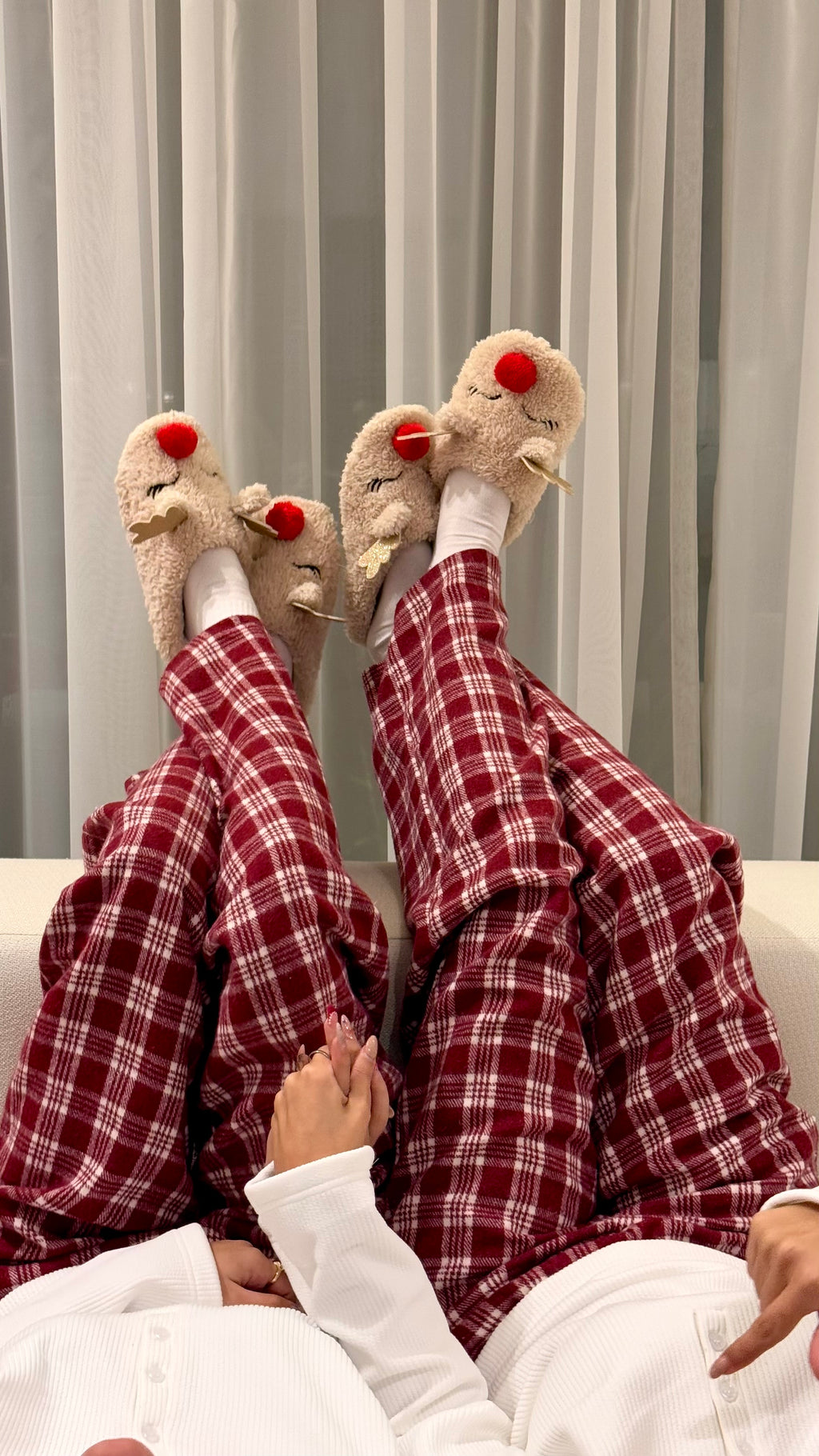 Cozy plaid set